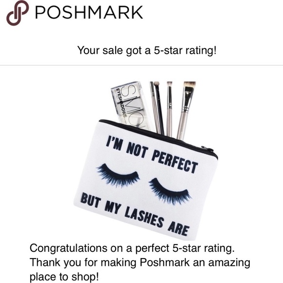 I’M Not Perfect But My Lashes Are. Cosmetic Bag. - Picture 8 of 8